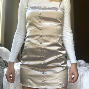 Champagne slip dress